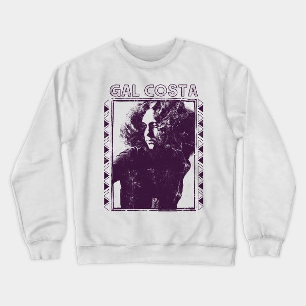 Gal Costa \/\ Retro Original Fan Art Design Crewneck Sweatshirt by DankFutura